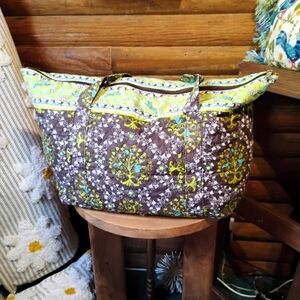 Floral Tote Bag Overnight Bag